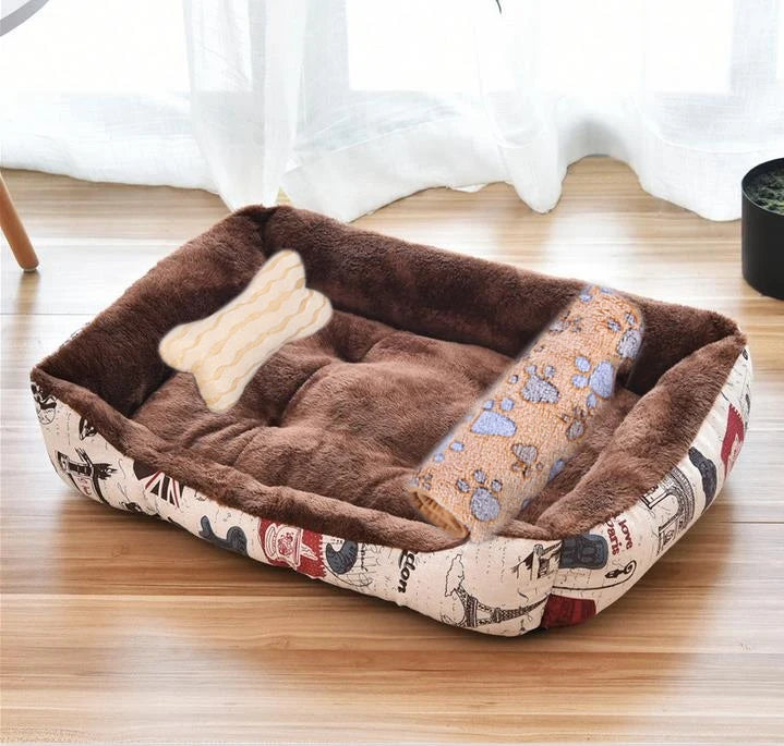 Winter Warm Large Dog Sofa Bed Dog Kneel Cat Mats House Cushion