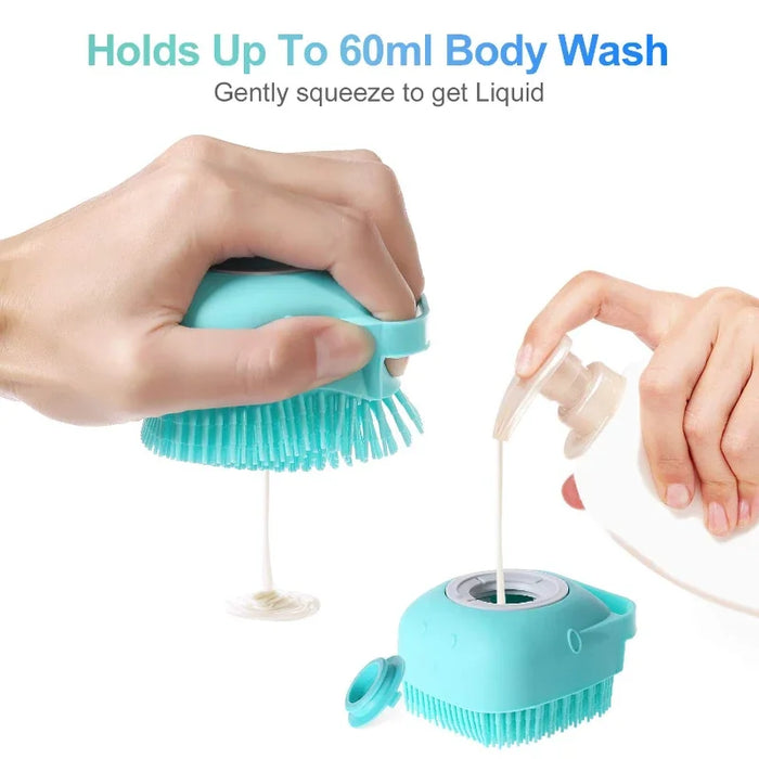 Pet Dog Shampoo Brush Comb Grooming Scrubber  for Bathing