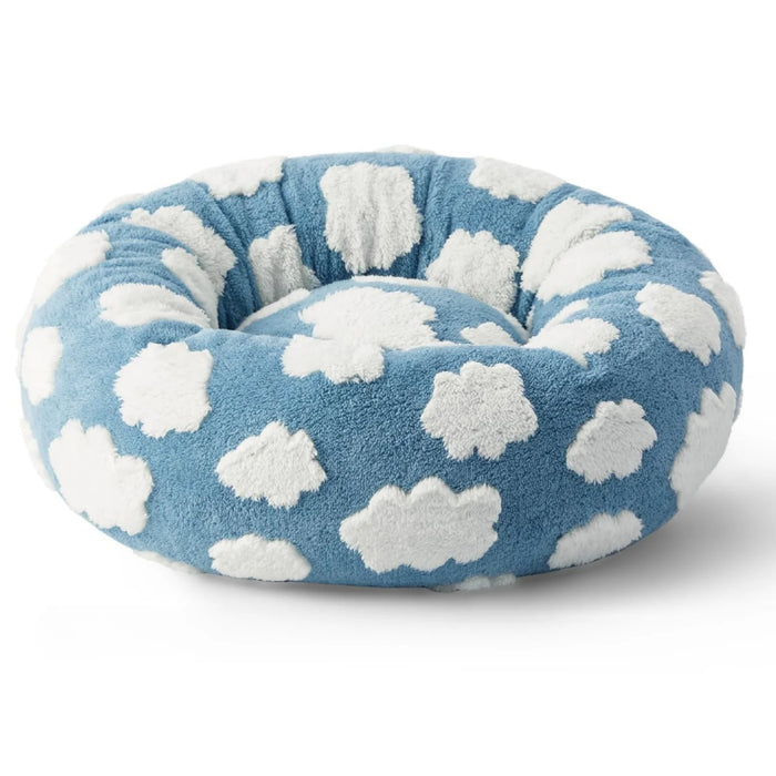 Donut Large Dog Bed Round Cat Beds for Indoor Cats