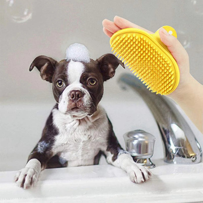 Pet Soft Rubber Silicone Massage Gloves Comb Hair Remover