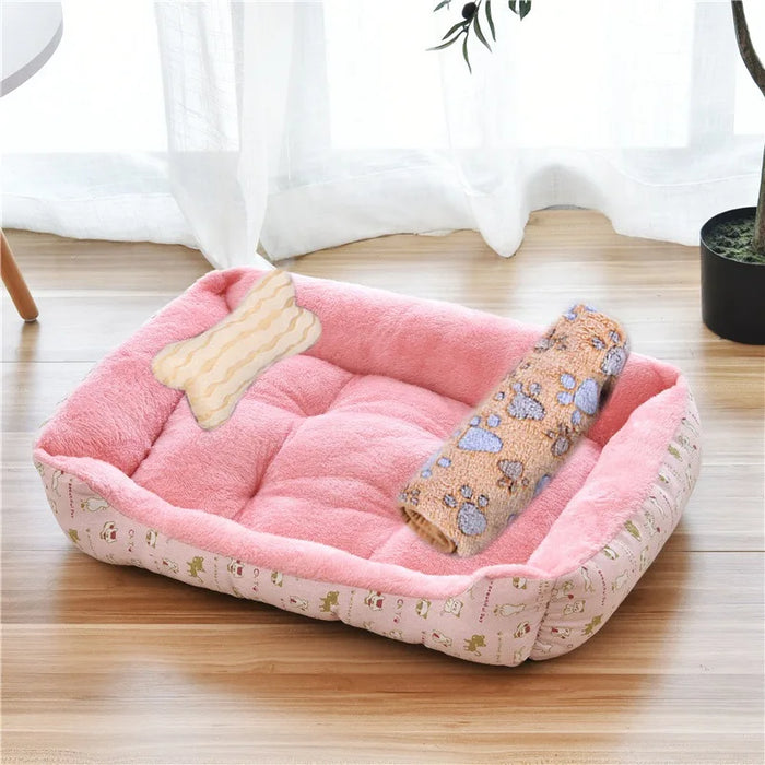 Winter Warm Large Dog Sofa Bed Dog Kneel Cat Mats House Cushion