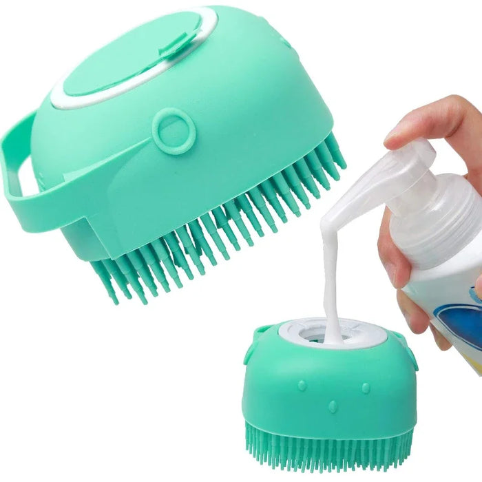 Pet Dog Shampoo Brush Comb Grooming Scrubber  for Bathing