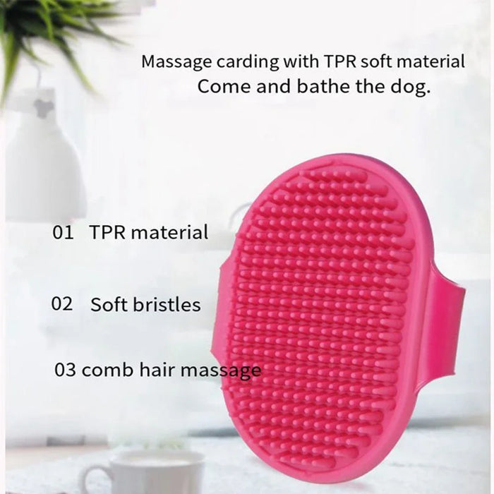 Pet Soft Rubber Silicone Massage Gloves Comb Hair Remover