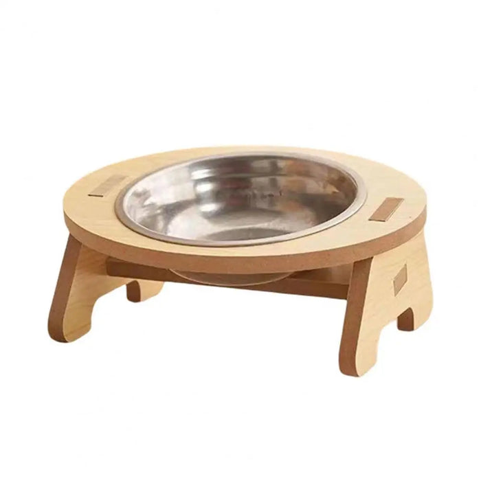 Tilted Single/Double Cat Stainless Steel Food Bowls